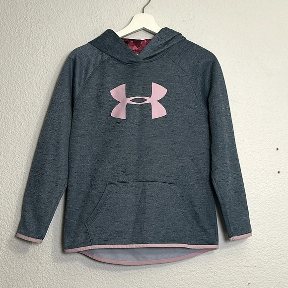 Under Armour Youth Girls Size XLarge Pullover Hoodie Blue Lilac Loose Fit - Picture 1 of 8